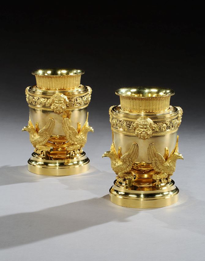 A pair of George III Ormolu Ice Pails by Benjamin Vulliamy | MasterArt